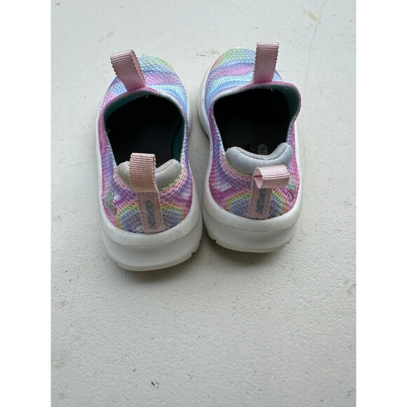 Skechers Girls Air Cooled Memory Foam Ultra Flex 2.0 Swirlology Slip On Shoes 6 - Picture 3 of 8